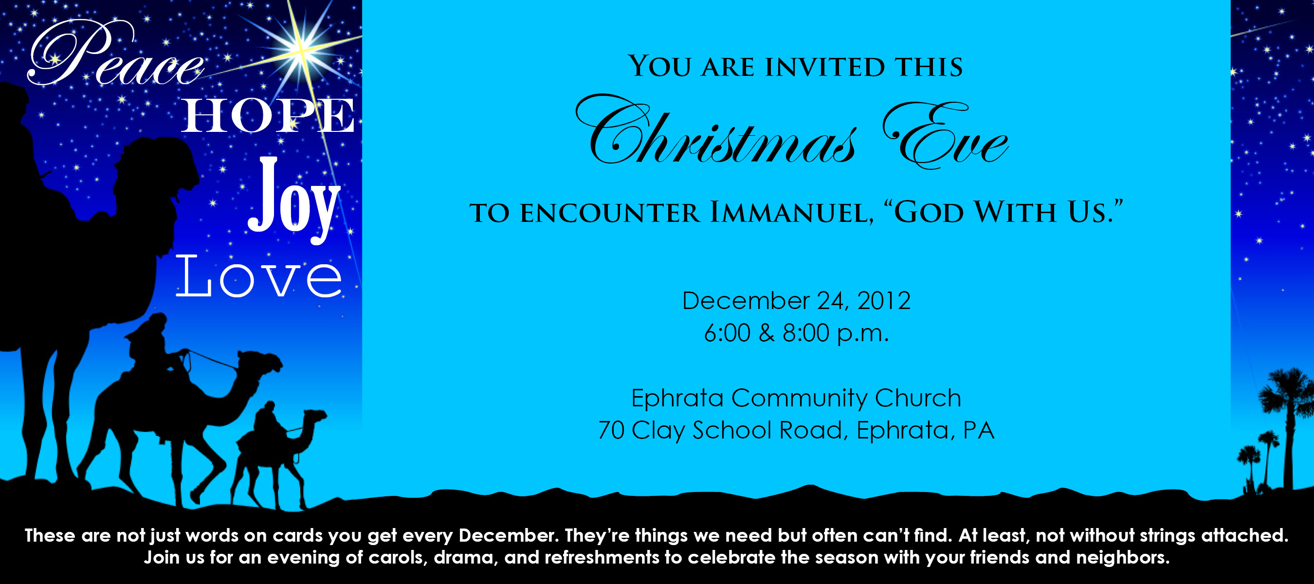 Christmas Eve Invite 2012