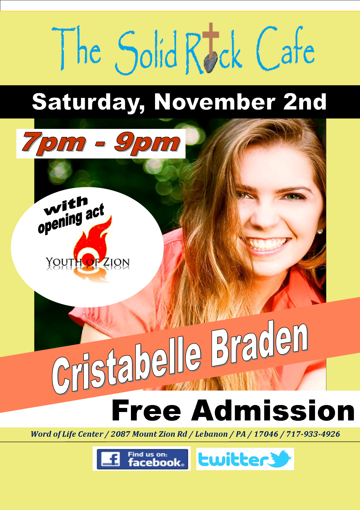 Solid Rock Cafe featuring Cristabelle Braden and Youth of Zion