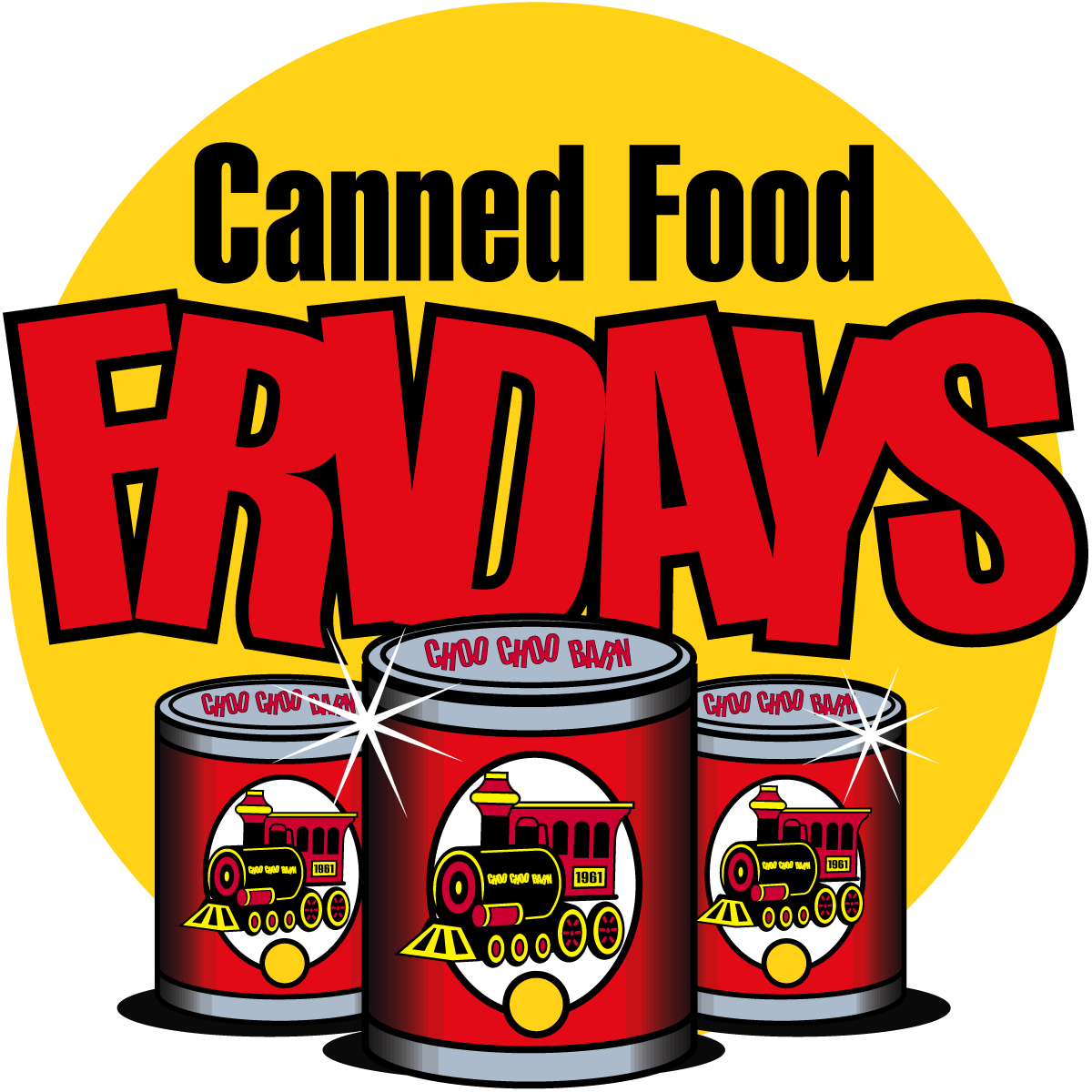 Choo Choo Barn’s Canned Food Fridays