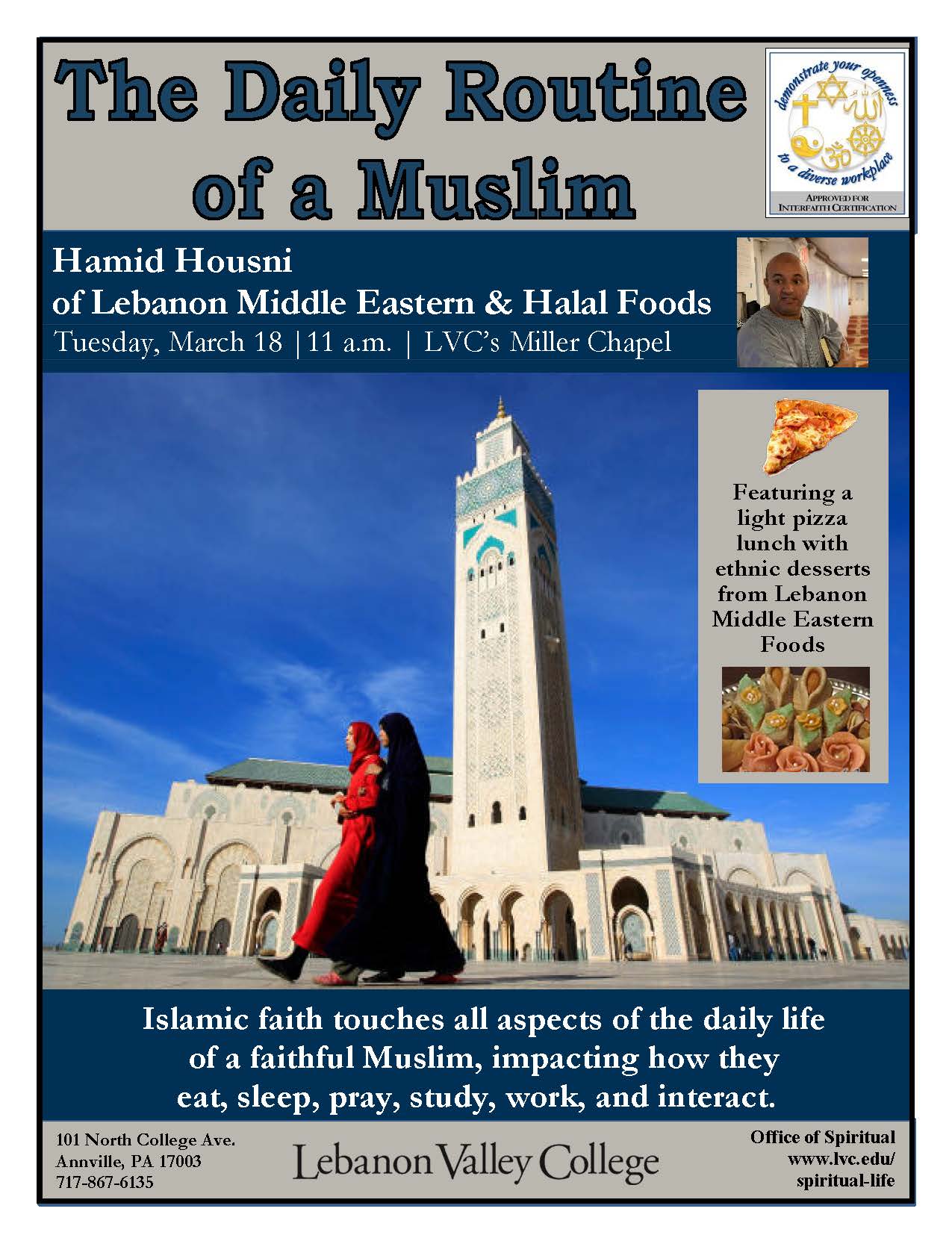 Lebanon Valley College Invites the Local Community to Learn about the Daily Routine of a Muslim