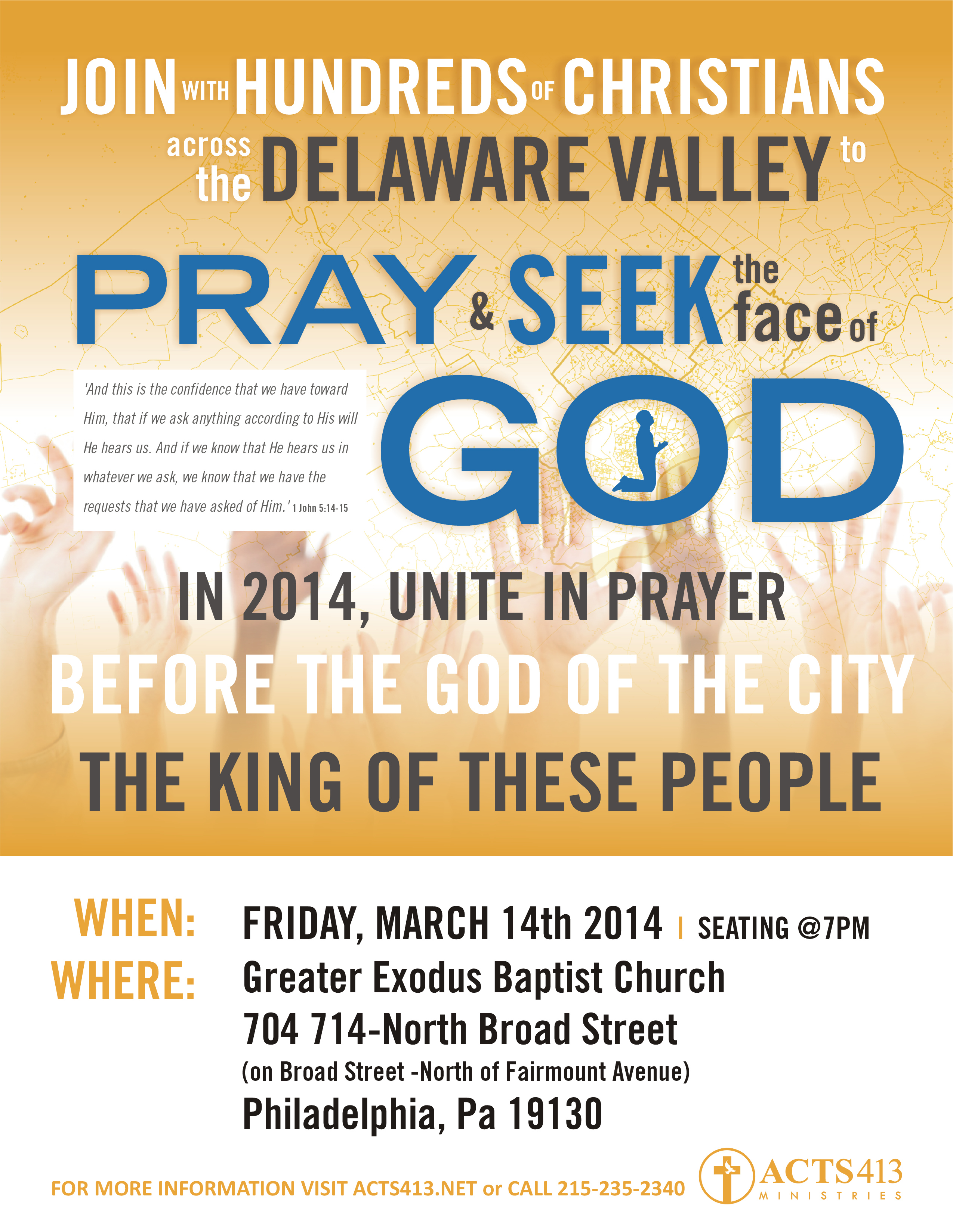 Delaware Valley Prayer Gathering – Acts413 Ministries