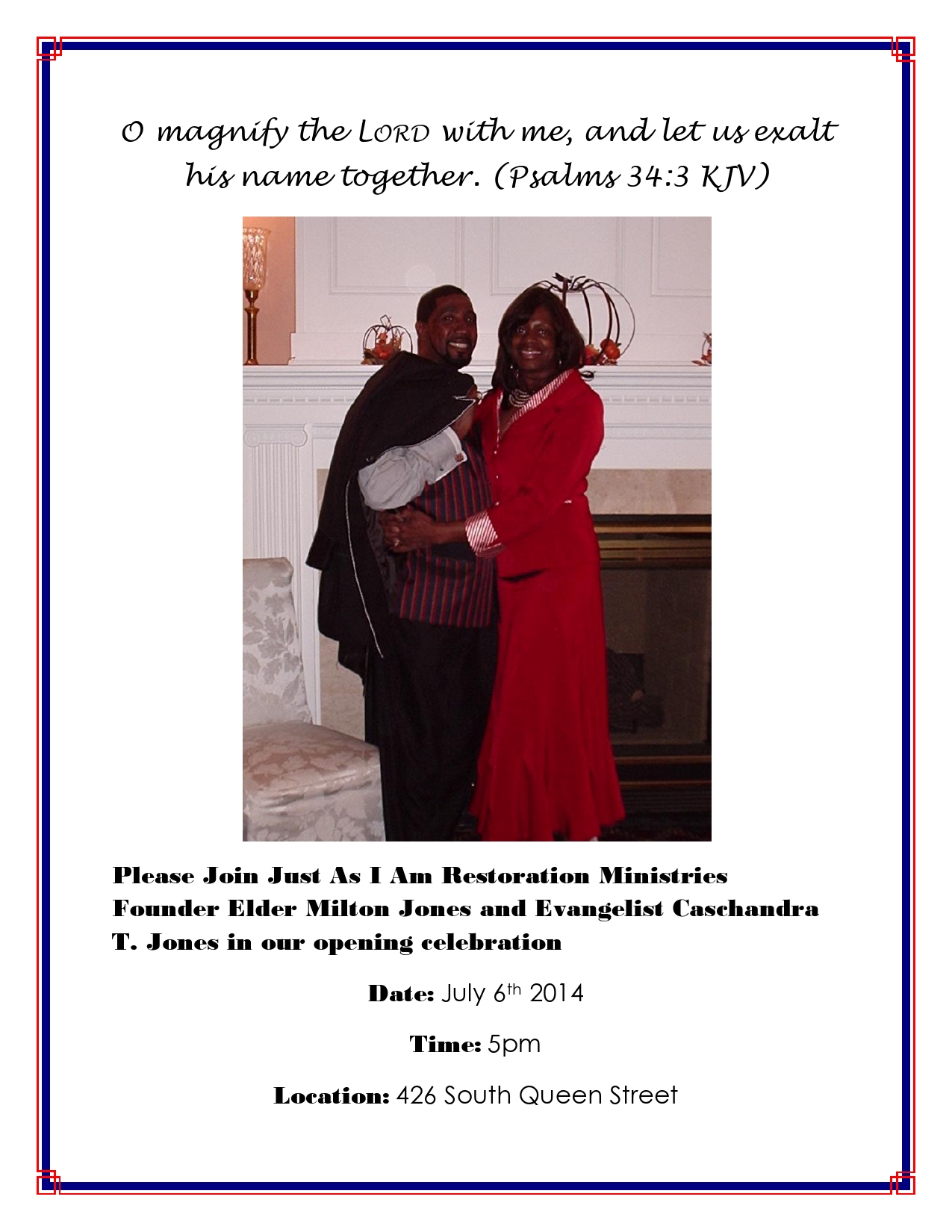 NEW CHURCH OPENING CELEBRATION