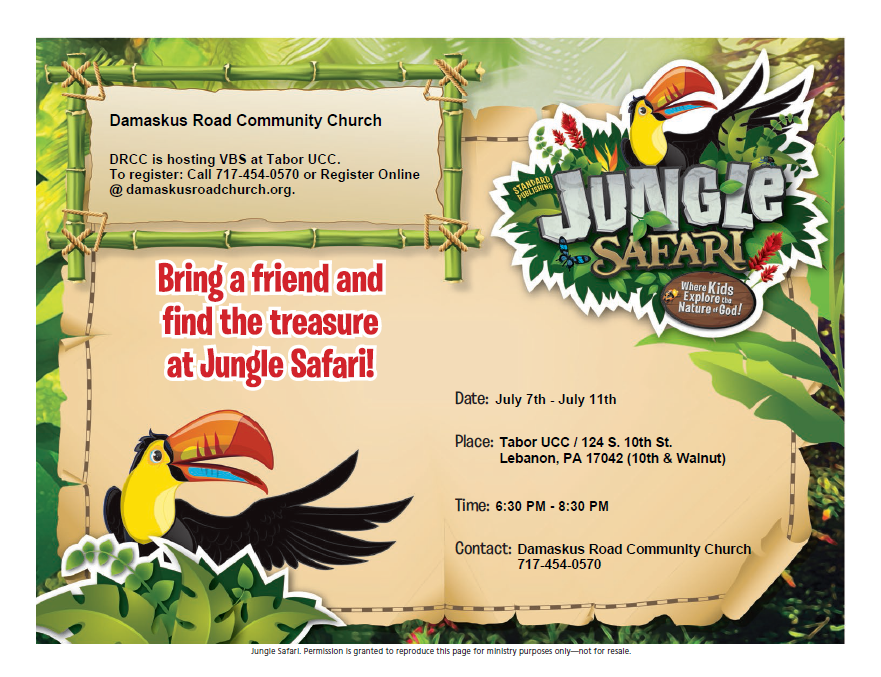 Jungle Safari Vacation Bible School