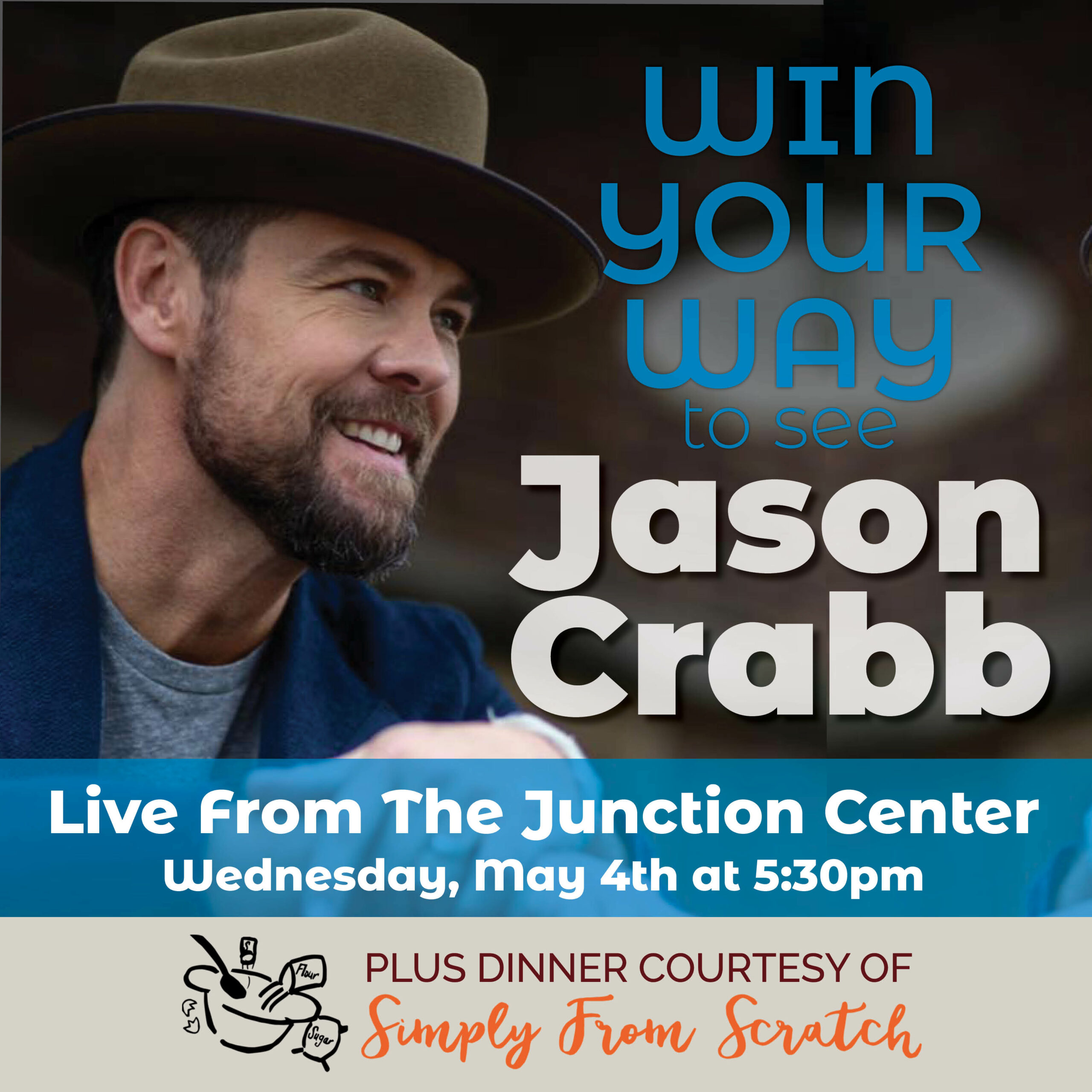 Win Your Way to See Jason Crabb Live from The Junction Center on May