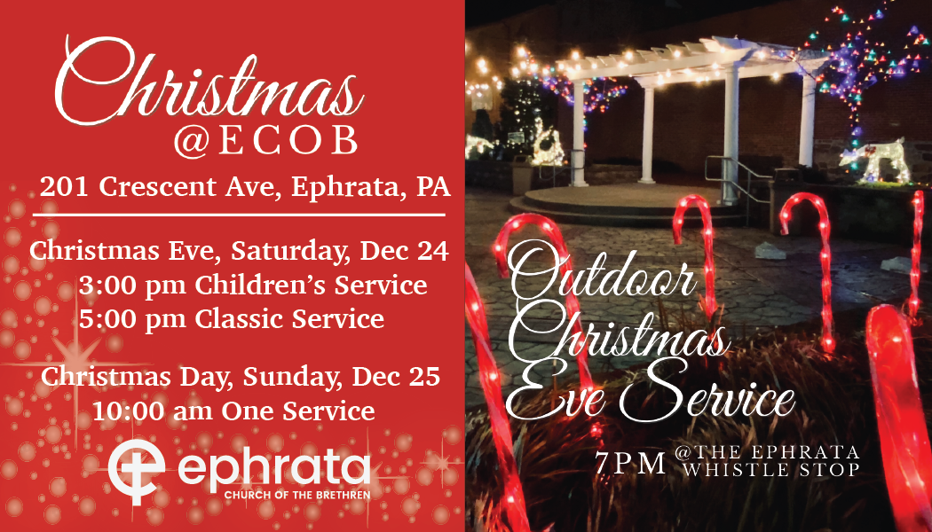 Outdoor Christmas Eve Service in Downtown Ephrata