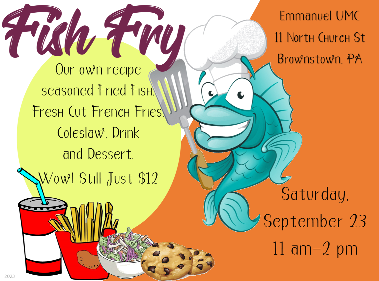 Fish Fry Poster Template