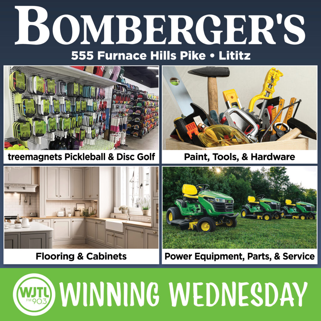 Winning Wednesday, July 30th: Win a $20 Gift Card to Bomberger’s Store