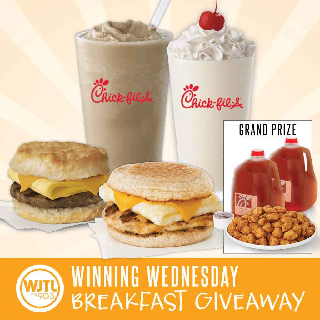 Rise, shine, and win breakfast from Chick-fil-A on Winning Wednesday, July 9th