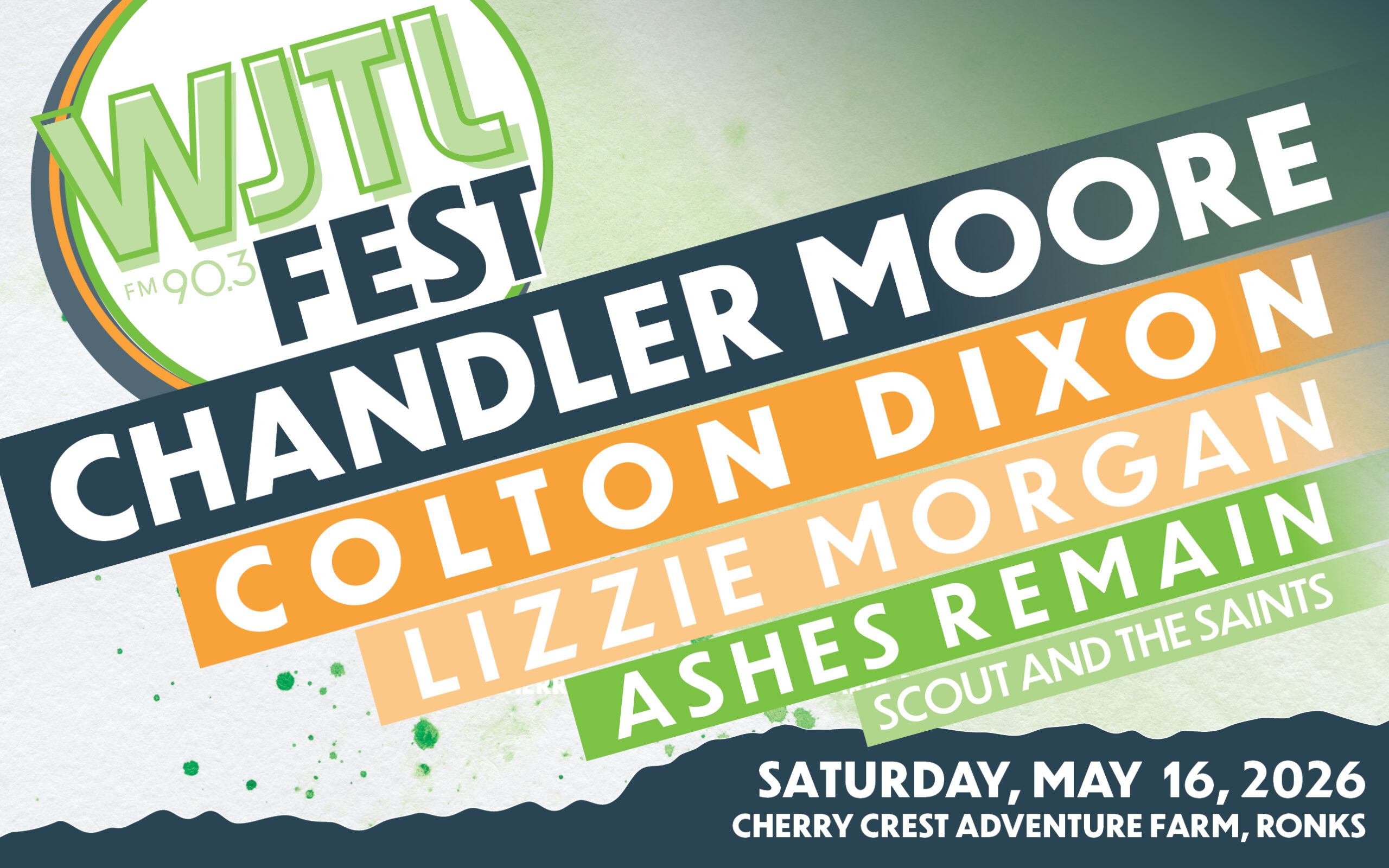 WJTL Fest featuring Chandler Moore, Colton Dixon, Lizzie Morgan, Ashes Remain, Scout and the Saints