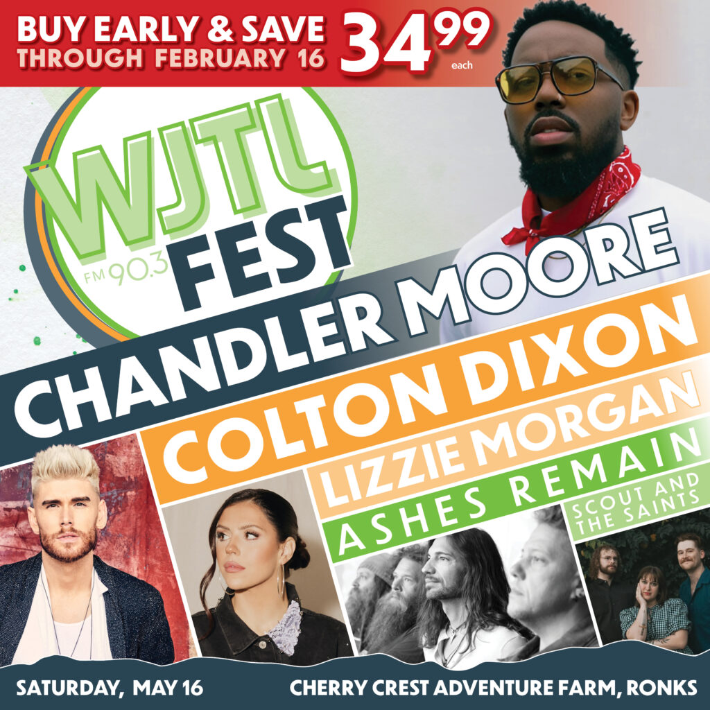 Buy Early & Save! WJTL Fest is returning to Cherry Crest on May 16th!