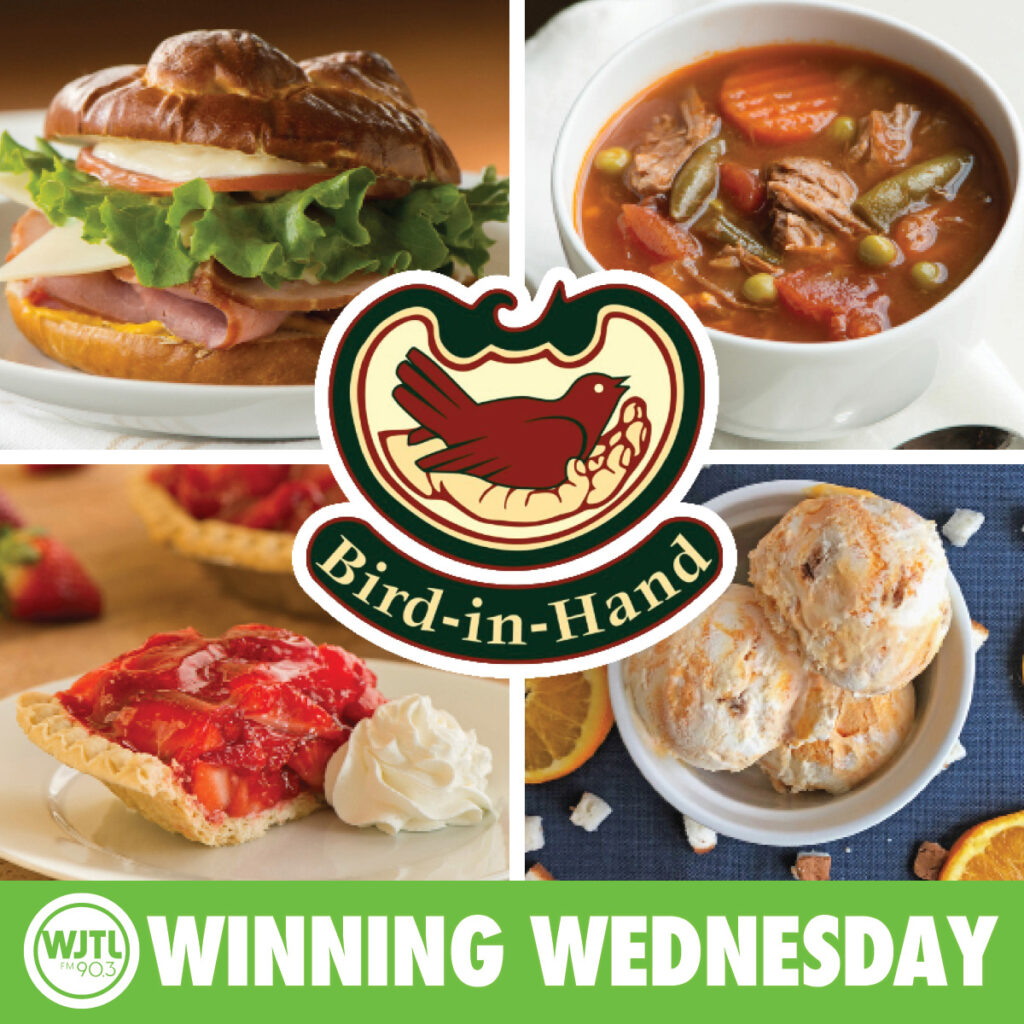 Winning Wednesday, July 8th: Win a $25 gift card to Bird-In-Hand Bakery and Cafe