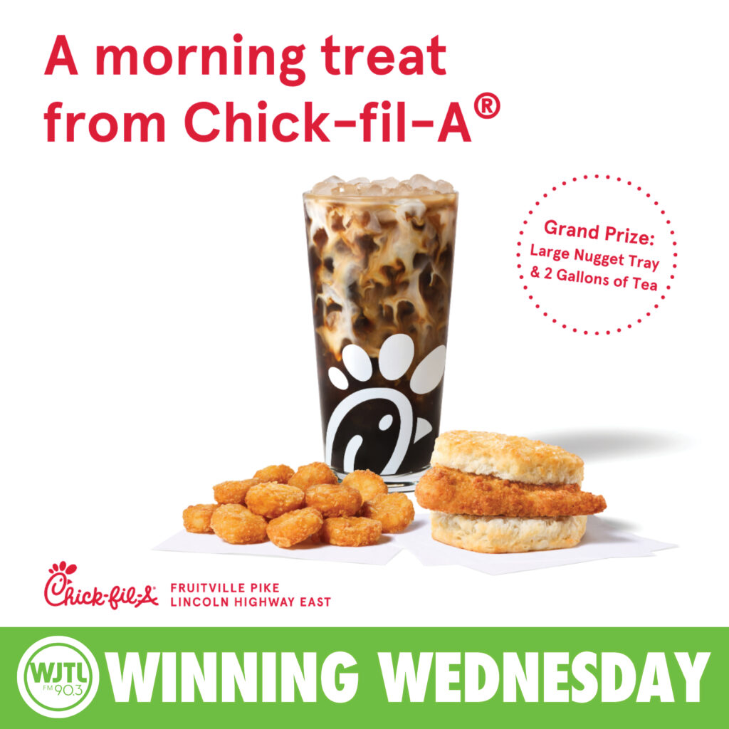 Rise, shine, and win breakfast from Chick-fil-A on Winning Wednesday, September 2nd