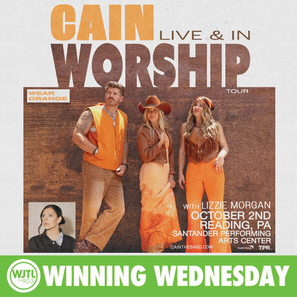 Winning Wednesday, September 23rd: Win a Pair of tickets to see CAIN & Lizzie Morgan on October 2nd